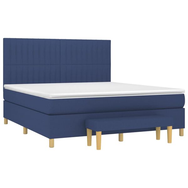 vidaXL &Kappa;&rho;&epsilon;&beta;ά&tau;&iota; Boxspring &mu;&epsilon; &Sigma;&tau;&rho;ώ&mu;&alpha; &Mu;&pi;&lambda;&epsilon; 160x200 &epsilon;&kappa;. &Upsilon;&phi;&alpha;&sigma;&mu;ά&tau;&iota;&nu;&omicron;