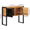 vidaXL Ντουλάπι κονσόλας 90x35x75 cm Μασίφ ακατέργαστο ξύλο Μάνγκο