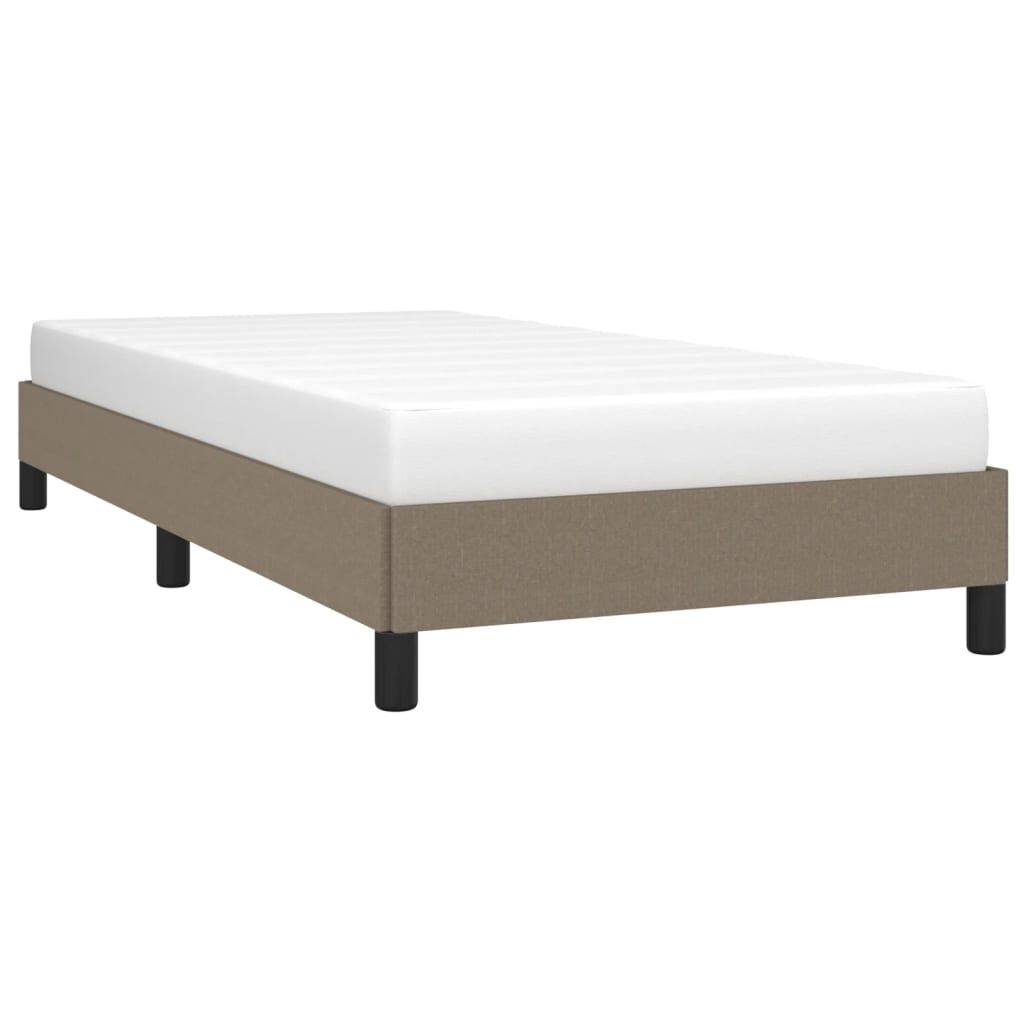vidaXL Σκελετός Κρεβατιού Χωρίς Στρώμα Taupe 80x200 εκ. Υφασμάτινο