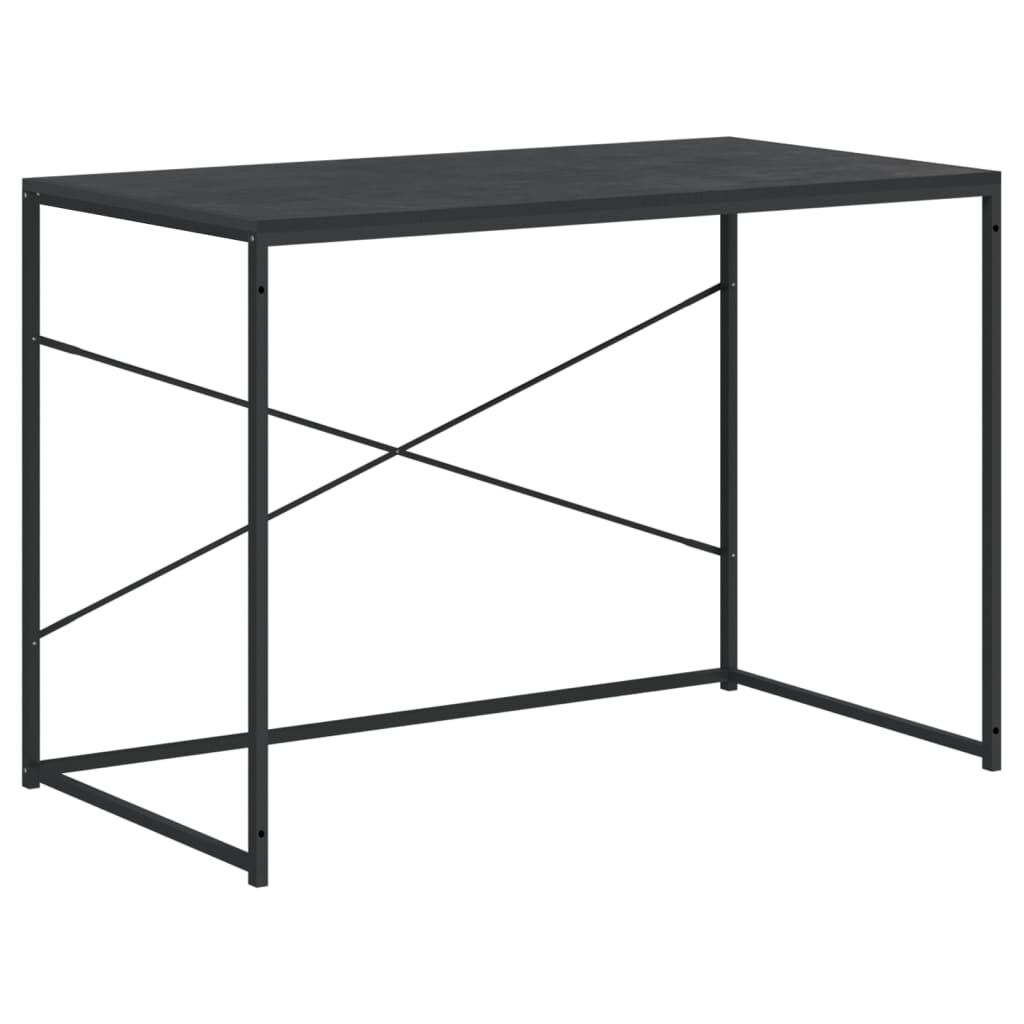 vidaXL Γραφείο Υπολογιστή Μαύρο 110 x 60 x 70 εκ. Επεξεργασμένο Ξύλο