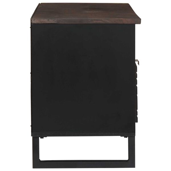 vidaXL Έπιπλο Τηλεόρασης 100x33,5x46 cm Μασίφ Ξύλο Μάνγκο