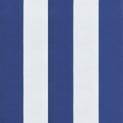 vidaXL Μαξιλάρι Παλέτας Μπλε & Λευκό Ριγέ 50 x 50 x 12 εκ. Υφασμάτινο