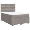 vidaXL &Kappa;&rho;&epsilon;&beta;ά&tau;&iota; Boxspring &mu;&epsilon; &Sigma;&tau;&rho;ώ&mu;&alpha; Taupe 140x190 &epsilon;&kappa;. &Upsilon;&phi;&alpha;&sigma;&mu;ά&tau;&iota;&nu;&omicron;