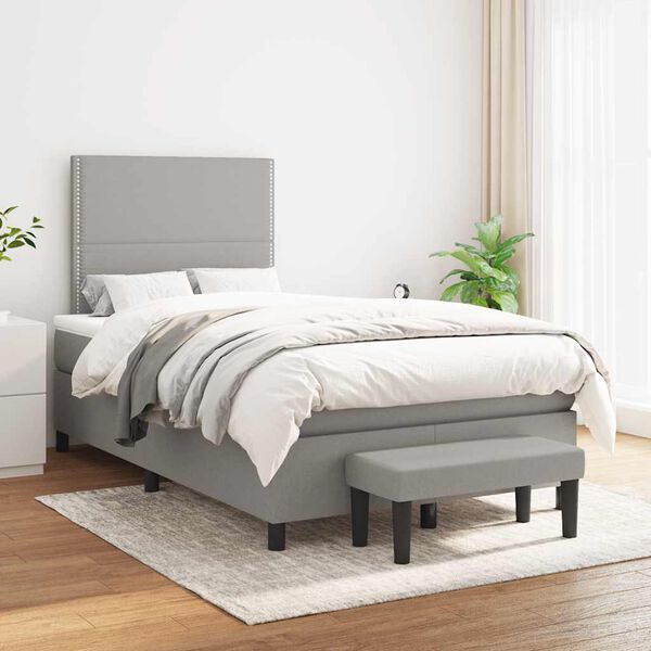vidaXL &Kappa;&rho;&epsilon;&beta;ά&tau;&iota; Boxspring &mu;&epsilon; &Sigma;&tau;&rho;ώ&mu;&alpha; &Alpha;&nu;&omicron;&iota;&chi;&tau;ό &Gamma;&kappa;&rho;&iota; 120x190 &epsilon;&kappa;. &Upsilon;&phi;&alpha;&sigma;&mu;ά&tau;&iota;&nu;&omicron;