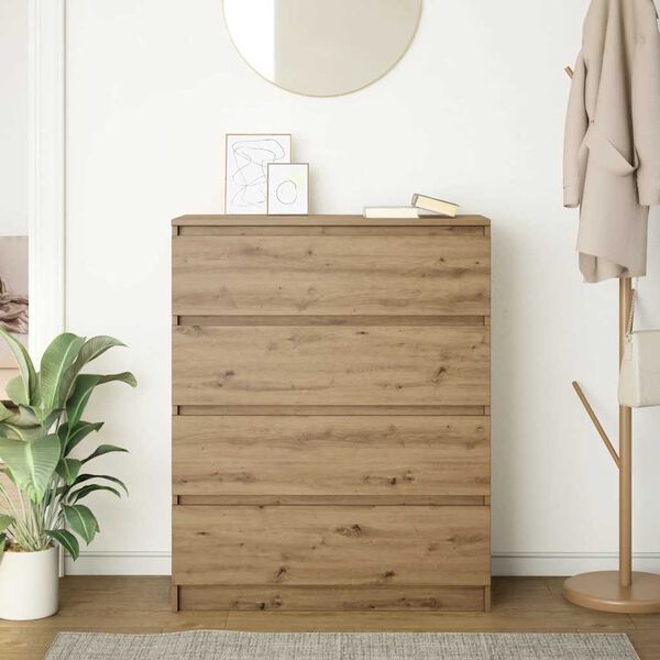 vidaXL Sideboard Artisan Oak 80x35x99 cm &Kappa;&alpha;&tau;&alpha;&sigma;&kappa;&epsilon;&upsilon;&alpha;&sigma;&mu;έ&nu;&omicron; &xi;ύ&lambda;&omicron;