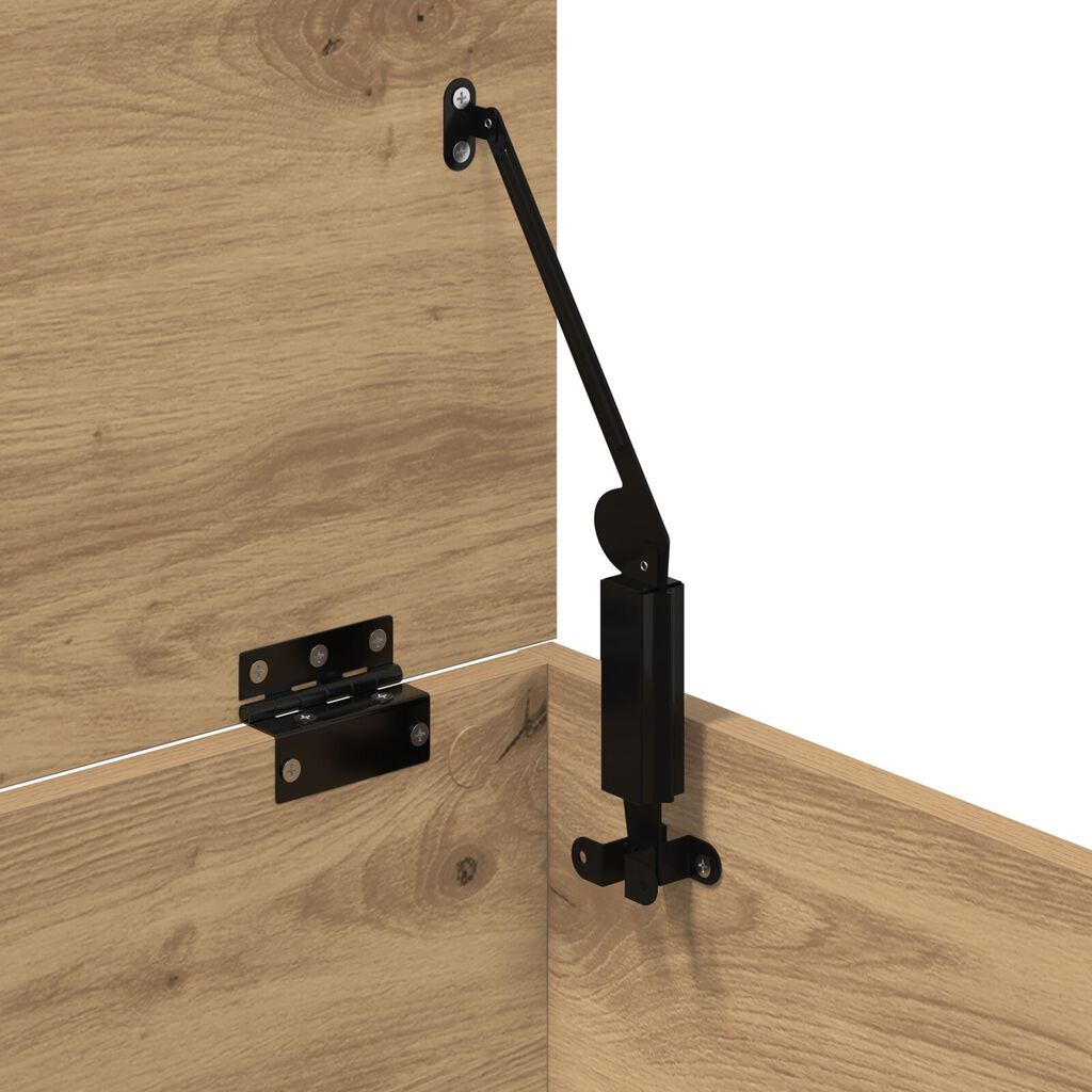 vidaXL Κουτί Αποθήκευσης με Καπάκι σε Στυλ Artisan Oak 60x42x46 εκ Επεξεργασμένο Ξύλο