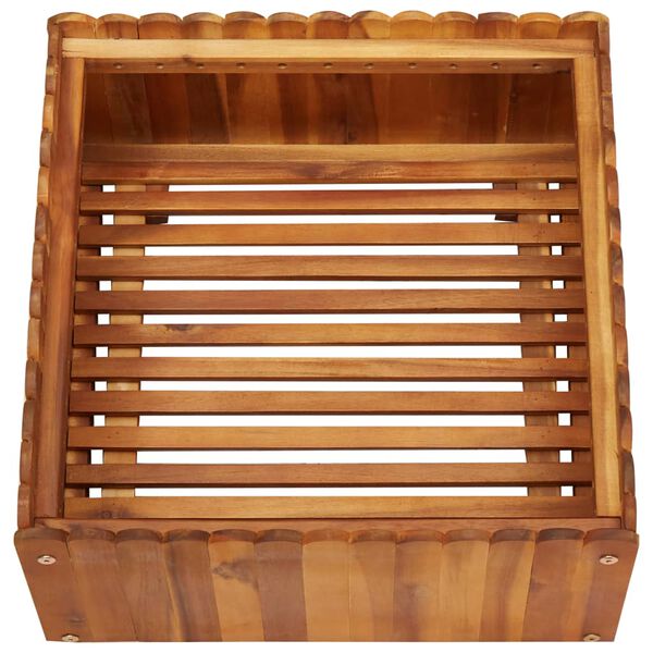 vidaXL Ζαρντινιέρα Υπερυψωμένη 50 x 50 x 25 εκ. από Μασίφ Ξύλο Ακακίας