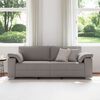 vidaXL Καναπές με μαξιλάρι Taupe 219 x 77 x 82 εκ ύφασμα