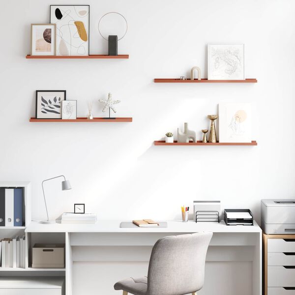 vidaXL &Rho;ά&phi;&iota; &Tau;&omicron;ί&chi;&omicron;&upsilon; 4 pcs &Kappa;ό&kappa;&kappa;&iota;&nu;&omicron; 80 x 9 x 3 cm &Epsilon;&pi;&epsilon;&xi;&epsilon;&rho;&gamma;&alpha;&sigma;&mu;έ&nu;&omicron; &xi;ύ&lambda;&omicron;