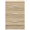 vidaXL Κομοδίνο Χρώμα Sonoma Δρυς 38 x 35 x 56 εκ. από Επεξ. Ξύλο