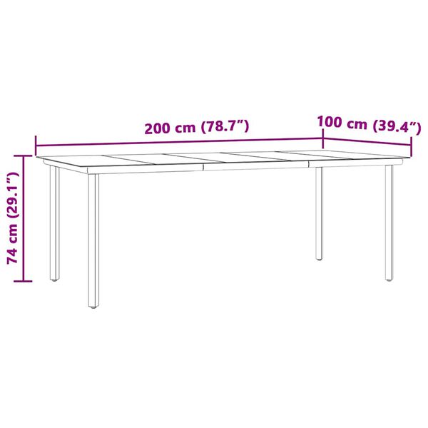 vidaXL Σέτ φαγητού για κήπο με μαξιλάρι 9 pcs Μπεζ συνθετικό ρατάν