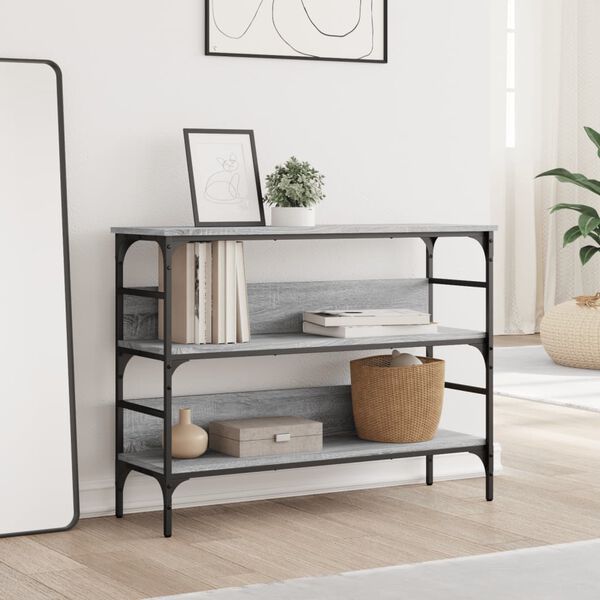 vidaXL &Tau;&rho;&alpha;&pi;έ&zeta;&iota; &Kappa;&omicron;&nu;&sigma;ό&lambda;&alpha; &Gamma;&kappa;&rho;&iota; Sonoma 100x32x75 &epsilon;&kappa;. &Epsilon;&pi;&epsilon;&xi;&epsilon;&rho;&gamma;&alpha;&sigma;&mu;έ&nu;&omicron; &Xi;ύ&lambda;&omicron;