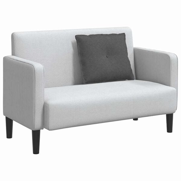 vidaXL Μαξιλάρι Πλάτης Σκούρο Γκρι 60 x 50 cm Υφασμάτινο Κορντουρά