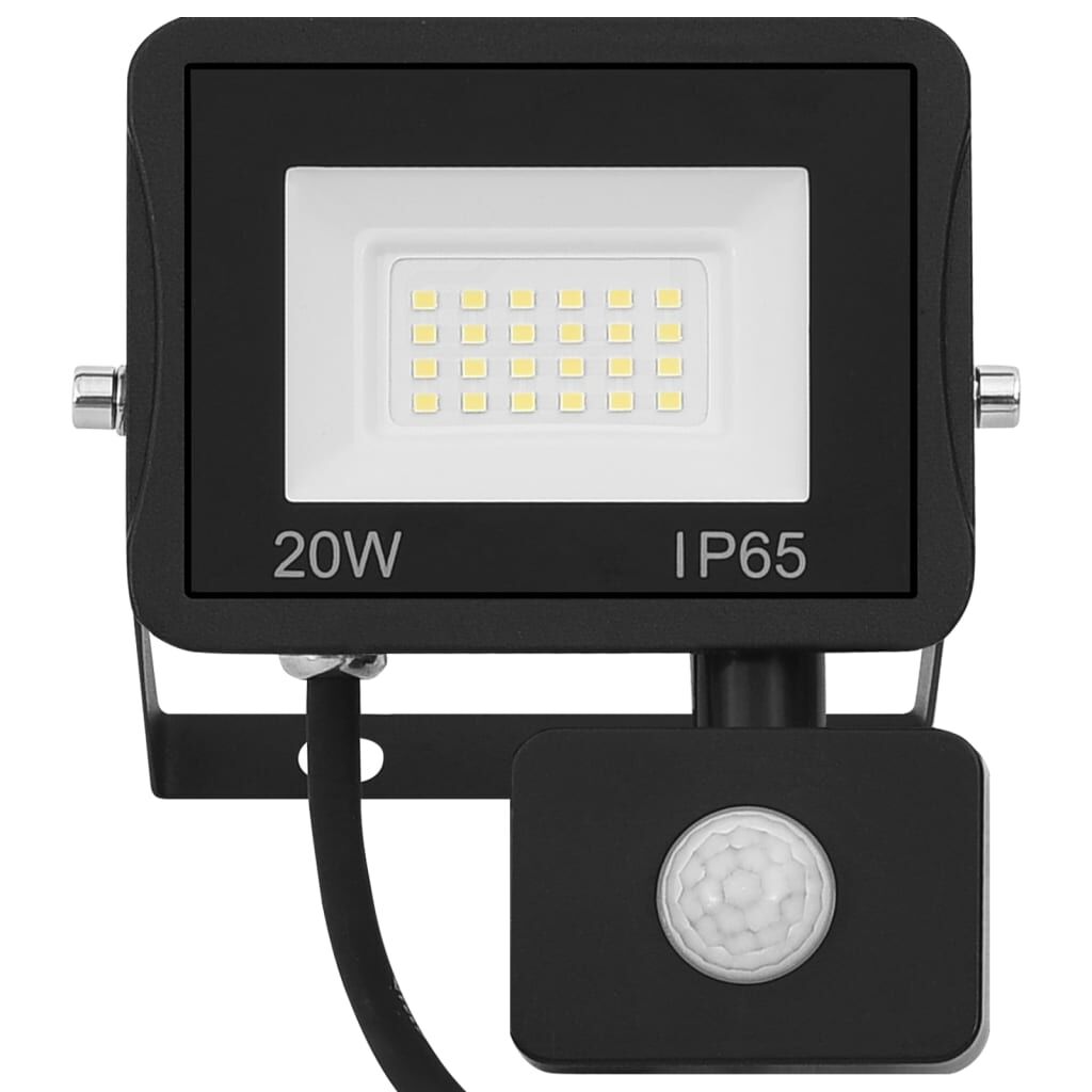 vidaXL Προβολέας LED με Αισθητήρα Ψυχρό Λευκό 20 W