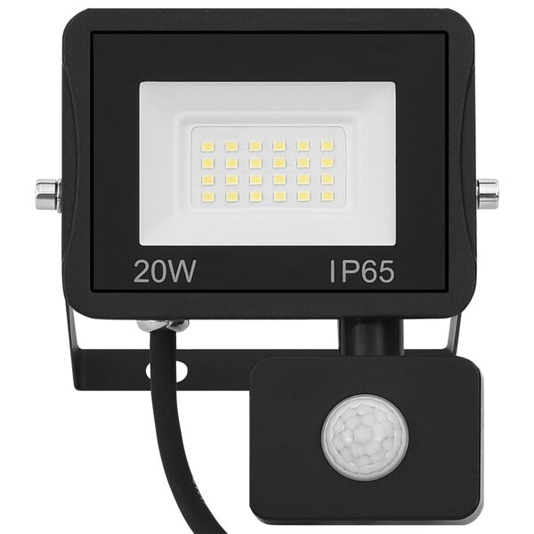 vidaXL Προβολέας LED με Αισθητήρα Ψυχρό Λευκό 20 W