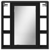 vidaXL Καθρέφτης Μπάνιου με Ντουλάπι Μαύρος 60x16x60 εκ. Επεξ. Ξύλο