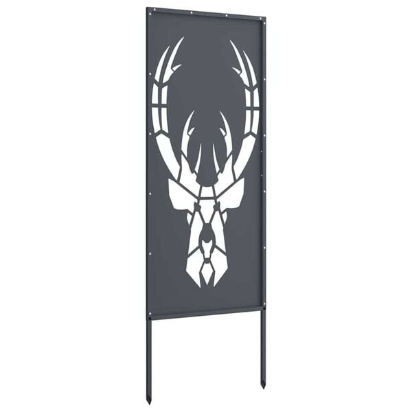 vidaXL Διακοσμητική Πλάκα Κήπου Ανθρακί 50 x 140 cm