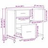 vidaXL Γραφείο Ντουλάπι Γκρι sonoma 76 x 41 x 72 cm Επεξεργασμένο ξύλο