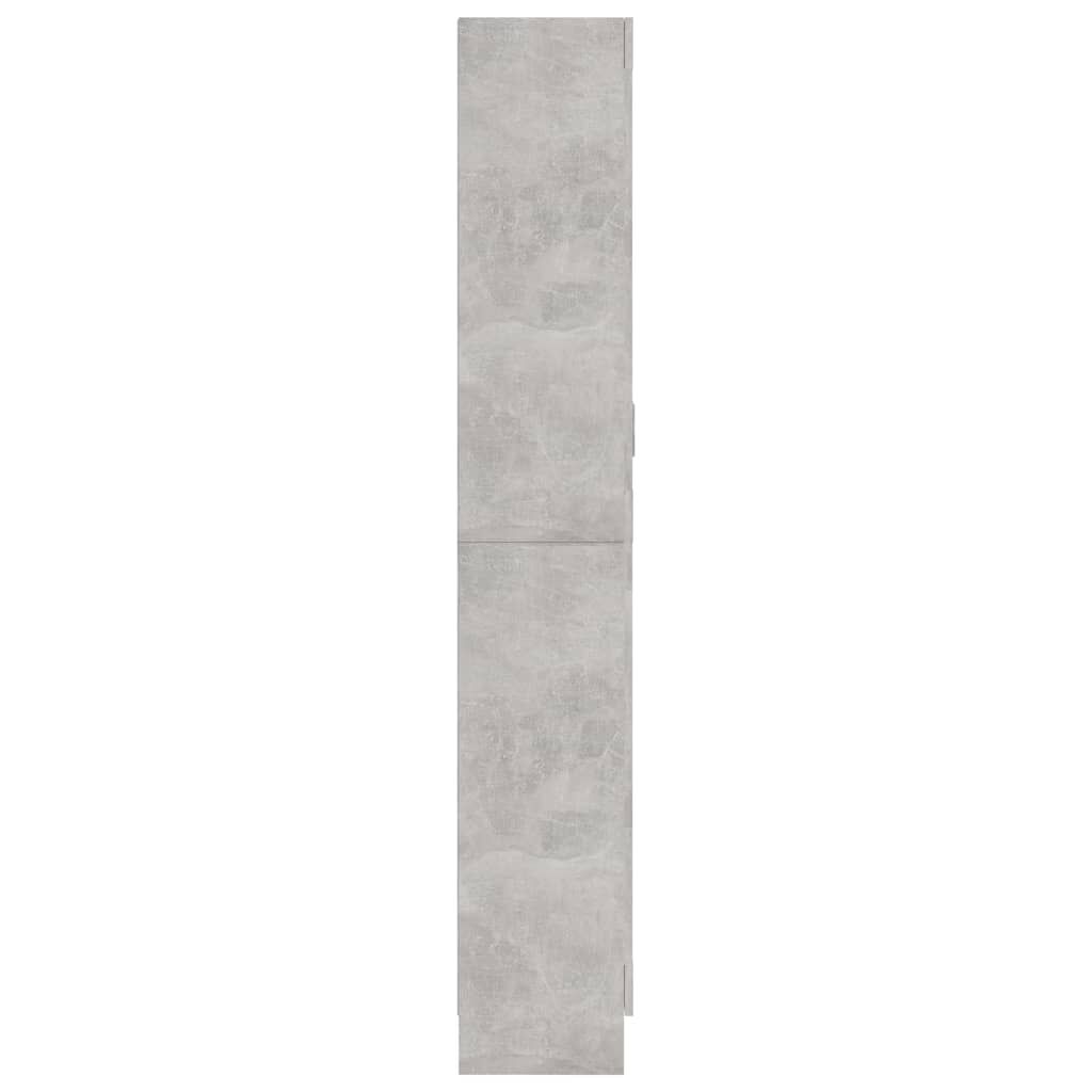 vidaXL Βιτρίνα Γκρι του Σκυροδέματος 82,5x30,5x185,5 εκ. Επεξ. Ξύλο