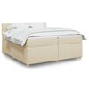 vidaXL &Kappa;&rho;&epsilon;&beta;ά&tau;&iota; Boxspring &mu;&epsilon; &Sigma;&tau;&rho;ώ&mu;&alpha; &Kappa;&rho;&epsilon;&mu; 200x200 &epsilon;&kappa;. &Upsilon;&phi;&alpha;&sigma;&mu;ά&tau;&iota;&nu;&omicron;