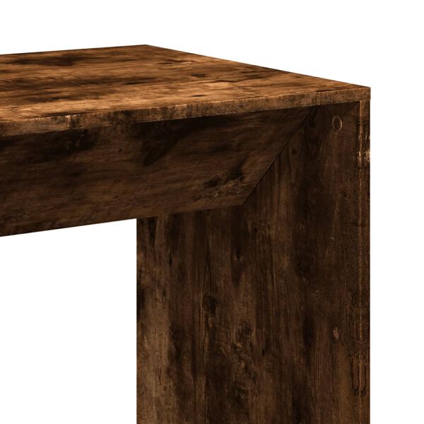 vidaXL Τραπέζι Μπαρ Καπνιστή Δρυς 51x50x103,5 εκ. Επεξ. Ξύλο
