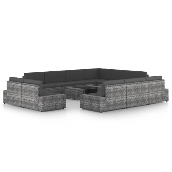 vidaXL &Sigma;&alpha;&lambda;ό&nu;&iota; &Kappa;ή&pi;&omicron;&upsilon; 12 &Tau;&epsilon;&mu;&alpha;&chi;ί&omega;&nu; &Gamma;&kappa;&rho;&iota; &alpha;&pi;ό &Sigma;&upsilon;&nu;&theta;&epsilon;&tau;&iota;&kappa;ό &Rho;&alpha;&tau;ά&nu; &mu;&epsilon; &Mu;&alpha;&xi;&iota;&lambda;ά&rho;&iota;&alpha;