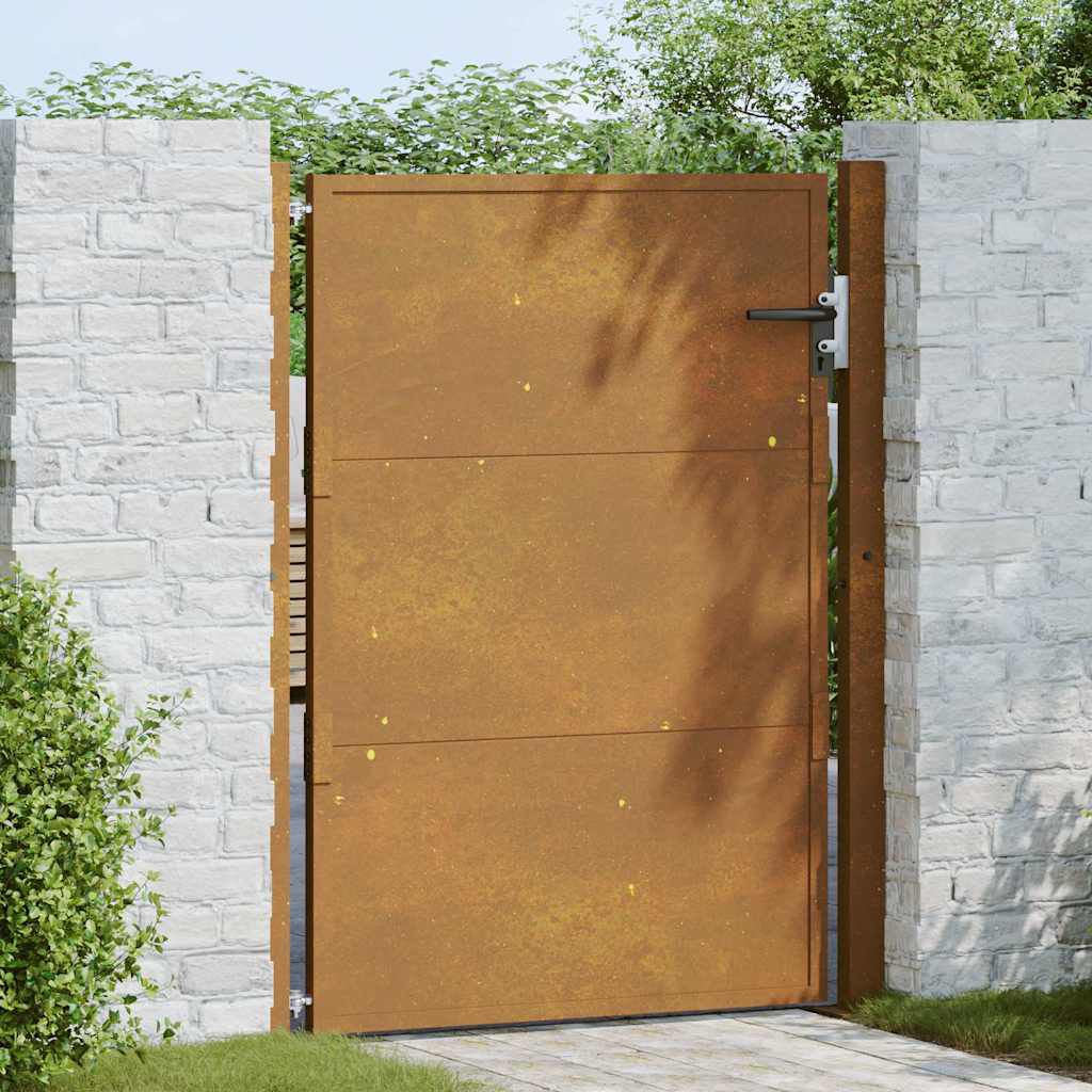 vidaXL Πύλη Κήπου 105 x 130 εκ. από Ατσάλι Corten