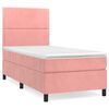 vidaXL &Kappa;&rho;&epsilon;&beta;ά&tau;&iota; Boxspring &mu;&epsilon; &Sigma;&tau;&rho;ώ&mu;&alpha; &Rho;&omicron;&zeta; 80 x 200 &epsilon;&kappa;. &Beta;&epsilon;&lambda;&omicron;ύ&delta;&iota;&nu;&omicron;