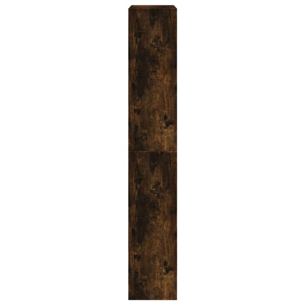 vidaXL Παπουτσοθήκη Καπνιστή Δρυς 60x21x125,5 εκ. από Επεξεργ. Ξύλο