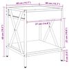 vidaXL Τραπεζάκι Σαλονιού Άπειρο Φως LED Sonoma Δρυς 40x40x49 εκ.