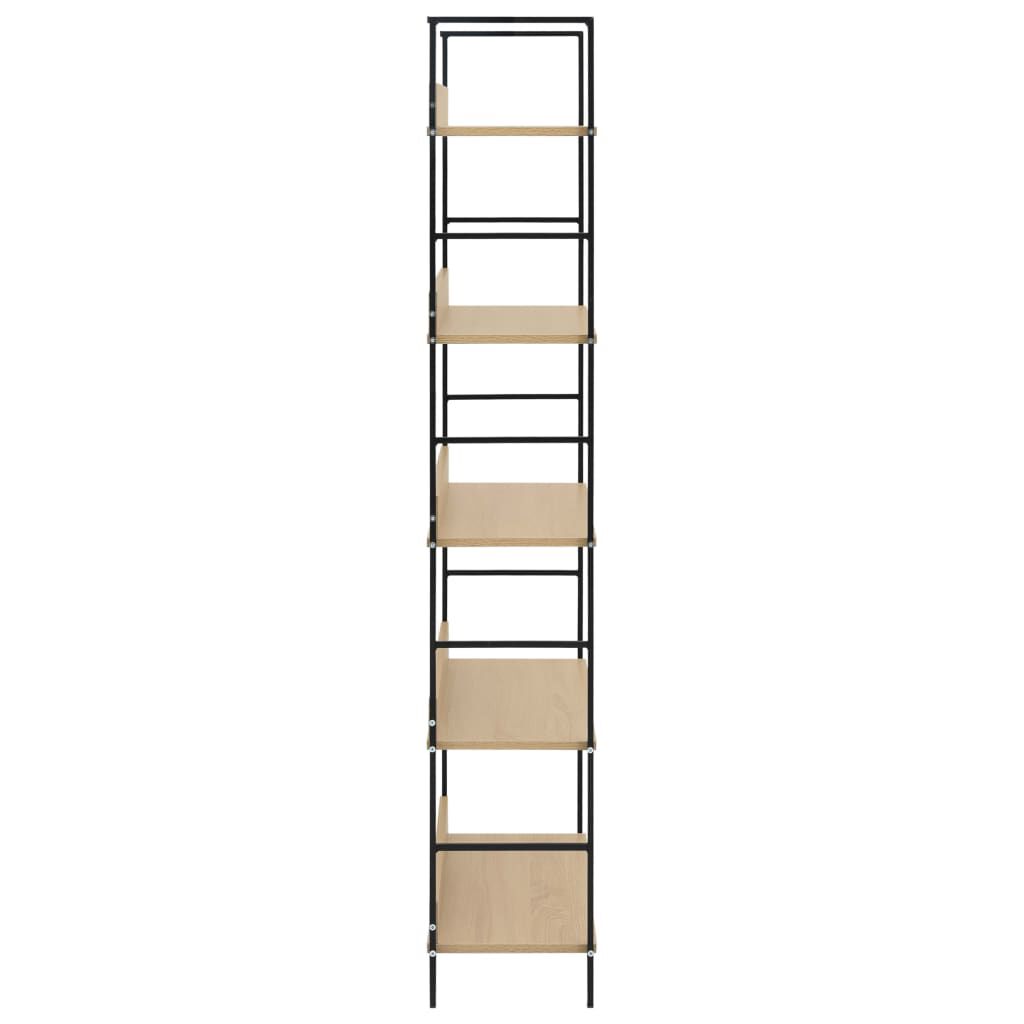 vidaXL Ραφιέρα 5 Επιπέδων Δρυς 60x27,6x158,5 εκ. Επεξεργασμένο Ξύλο