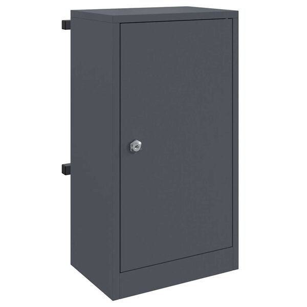 vidaXL γραμματοκιβώτιο Ανθρακί 30 x 23 x 55 εκ. Ατσάλι