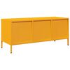 vidaXL Έπιπλο Τηλεόρασης Μουσταρδί 101,5x39x43,5 Ατσάλι Ψυχρής Έλασης