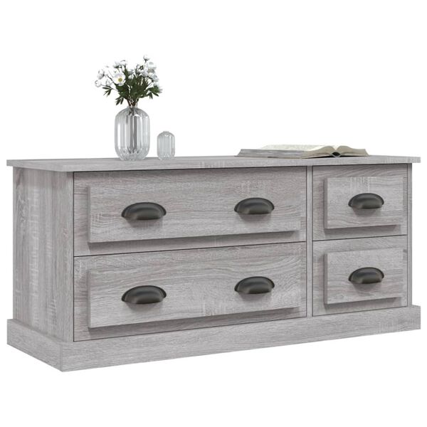 vidaXL Έπιπλο Τηλεόρασης Γκρι Sonoma 100x35,5x45 εκ. Επεξ. Ξύλο