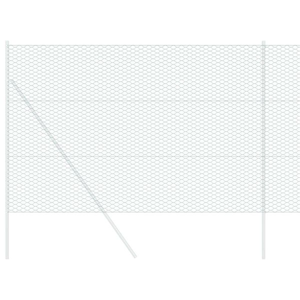 vidaXL Φράχτης Εξαγώνου Πράσινο 1.6 x 50 m Ατσάλι