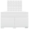 vidaXL &Kappa;&rho;&epsilon;&beta;ά&tau;&iota; Boxspring &mu;&epsilon; &Sigma;&tau;&rho;ώ&mu;&alpha; &Lambda;&epsilon;&upsilon;&kappa;ό 120x200&epsilon;&kappa;.&alpha;&pi;ό &Sigma;&upsilon;&nu;&theta;&epsilon;&tau;&iota;&kappa;ό &Delta;έ&rho;&mu;&alpha;