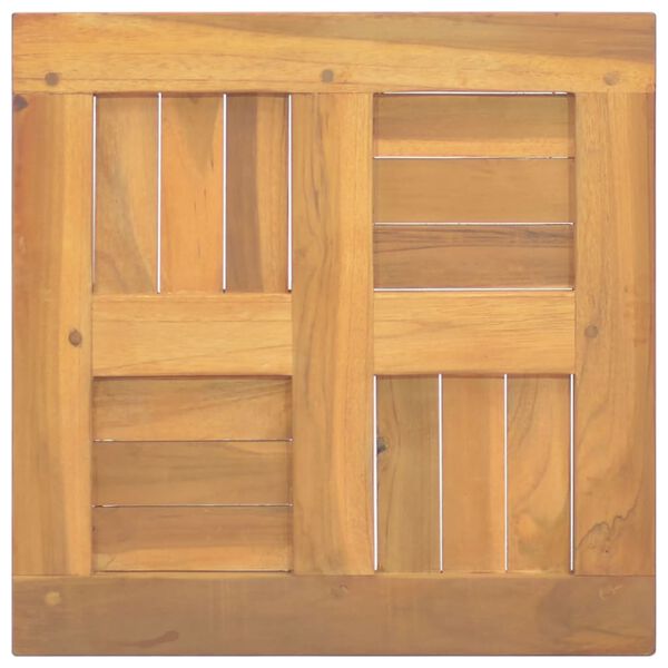 VidaXL Επιφάνεια Τραπεζιού Τετράγωνη 40 x 40 x 2,5 εκ. Μασίφ Ξύλο Teak