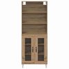 vidaXL Highboard 2 pcs Artisan Oak &Epsilon;&pi;&epsilon;&xi;&epsilon;&rho;&gamma;&alpha;&sigma;&mu;έ&nu;&omicron; &xi;ύ&lambda;&omicron;