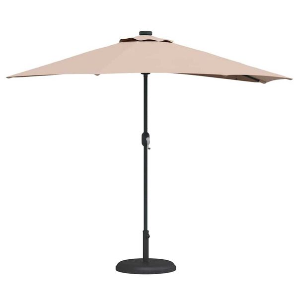 vidaXL Ομπρέλα Κήπου Taupe 294 x 150 x 224 εκ ύφασμα