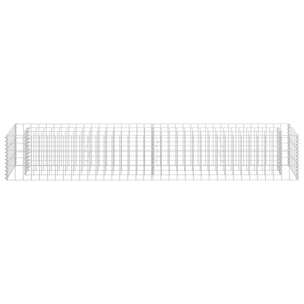 vidaXL Συρματοκιβώτιο-Γλάστρα Υπερυψωμένη 180x30x30 εκ. Γαλβ. Χάλυβας