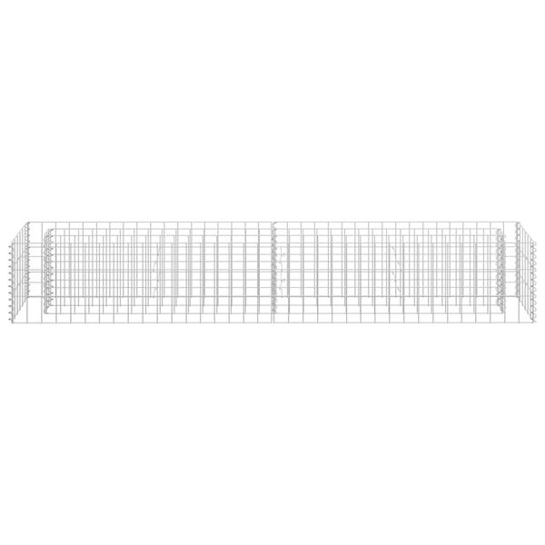 vidaXL Συρματοκιβώτιο-Γλάστρα Υπερυψωμένη 180x30x30 εκ. Γαλβ. Χάλυβας