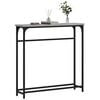 vidaXL Τραπέζι Κονσόλα Γκρι Sonoma 75 x 19,5 x 75 εκ. Επεξεργ. Ξύλο