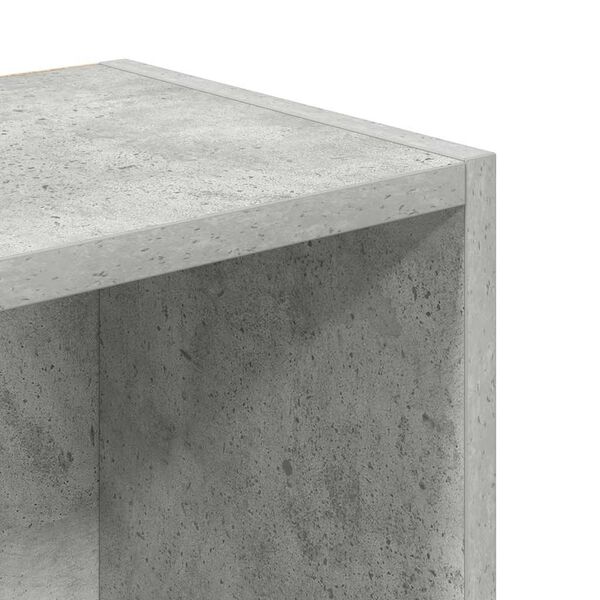 vidaXL Βιβλιοθήκη Γκρι Σκυροδέματος 31x24x102 εκ. Επεξεργ. Ξύλο