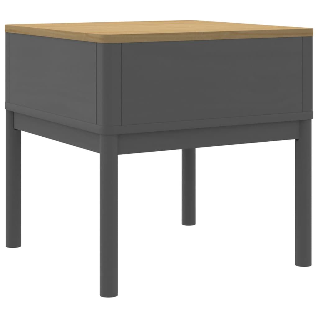 vidaXL Τραπεζάκι FLORO Γκρι 55x55x54 εκ από Μασίφ Ξύλο Πεύκου