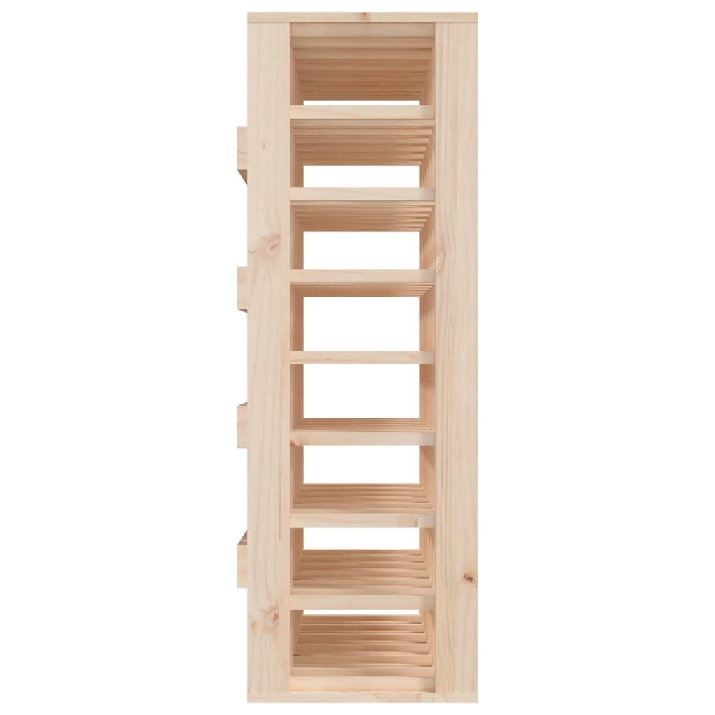 vidaXL Ραφιέρα Κρασιών 70x33x94 εκ. από Μασίφ Ξύλο Πεύκου