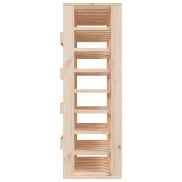 vidaXL Ραφιέρα Κρασιών 70x33x94 εκ. από Μασίφ Ξύλο Πεύκου