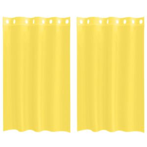 vidaXL Voile &kappa;&omicron;&upsilon;&rho;&tau;ί&nu;&epsilon;&sigmaf; &mu;&epsilon; &rho;&omicron;&delta;έ&lambda;&epsilon;&sigmaf; 2 &tau;&epsilon;&mu;ά&chi;&iota;&alpha; &Kappa;ί&tau;&rho;&iota;&nu;&omicron;