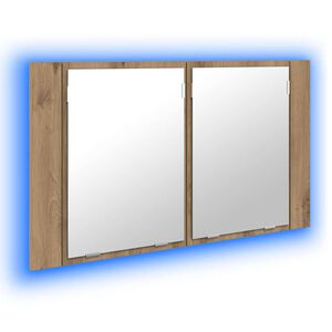 vidaXL &Kappa;&alpha;&theta;&rho;έ&phi;&tau;&eta;&sigmaf; &Nu;&tau;&omicron;&upsilon;&lambda;ά&pi;&alpha; &Mu;&pi;ά&nu;&iota;&omicron;&upsilon; &mu;&epsilon; &rho;ά&phi;&iota; Artisan Oak 80 x 12 x 45 &epsilon;&kappa;