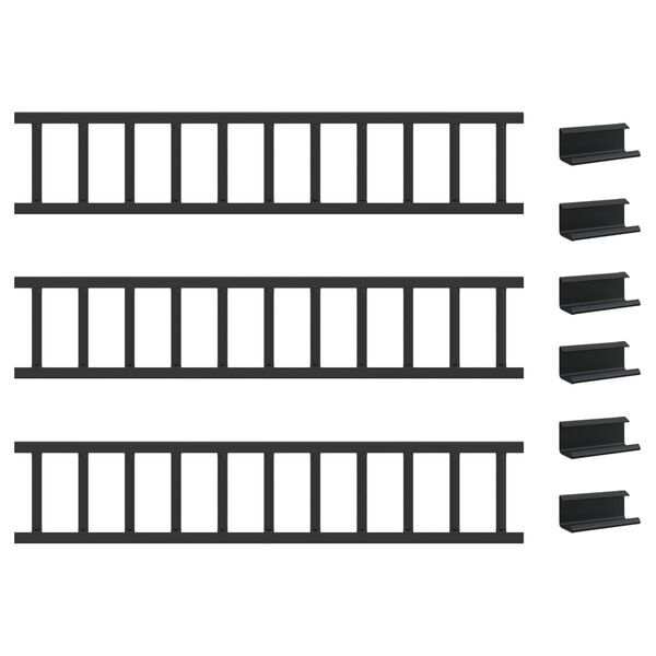 vidaXL &Phi;&rho;&omicron;&upsilon;&rho;ό&sigmaf; &chi;&iota;&omicron;&nu;&iota;&omicron;ύ &omicron;&rho;&omicron;&phi;ή&sigmaf; &Mu;&alpha;ύ&rho;&omicron; 300 x 2,5 x 20 &epsilon;&kappa; &Alpha;&tau;&sigma;ά&lambda;&iota;