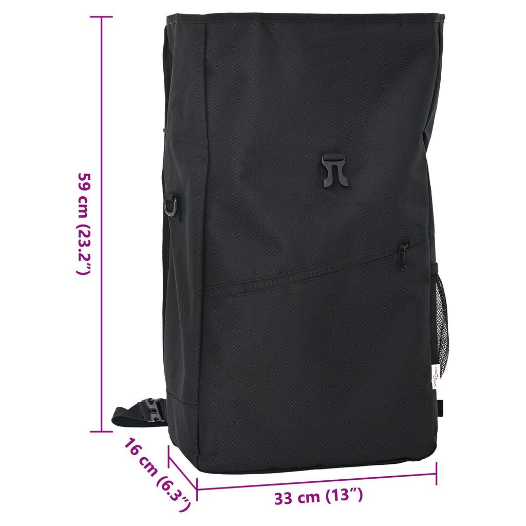 vidaXL Τσάντα Ποδηλάτου για Ρακέτα 25 L Μαύρη 33x16x48 εκ.